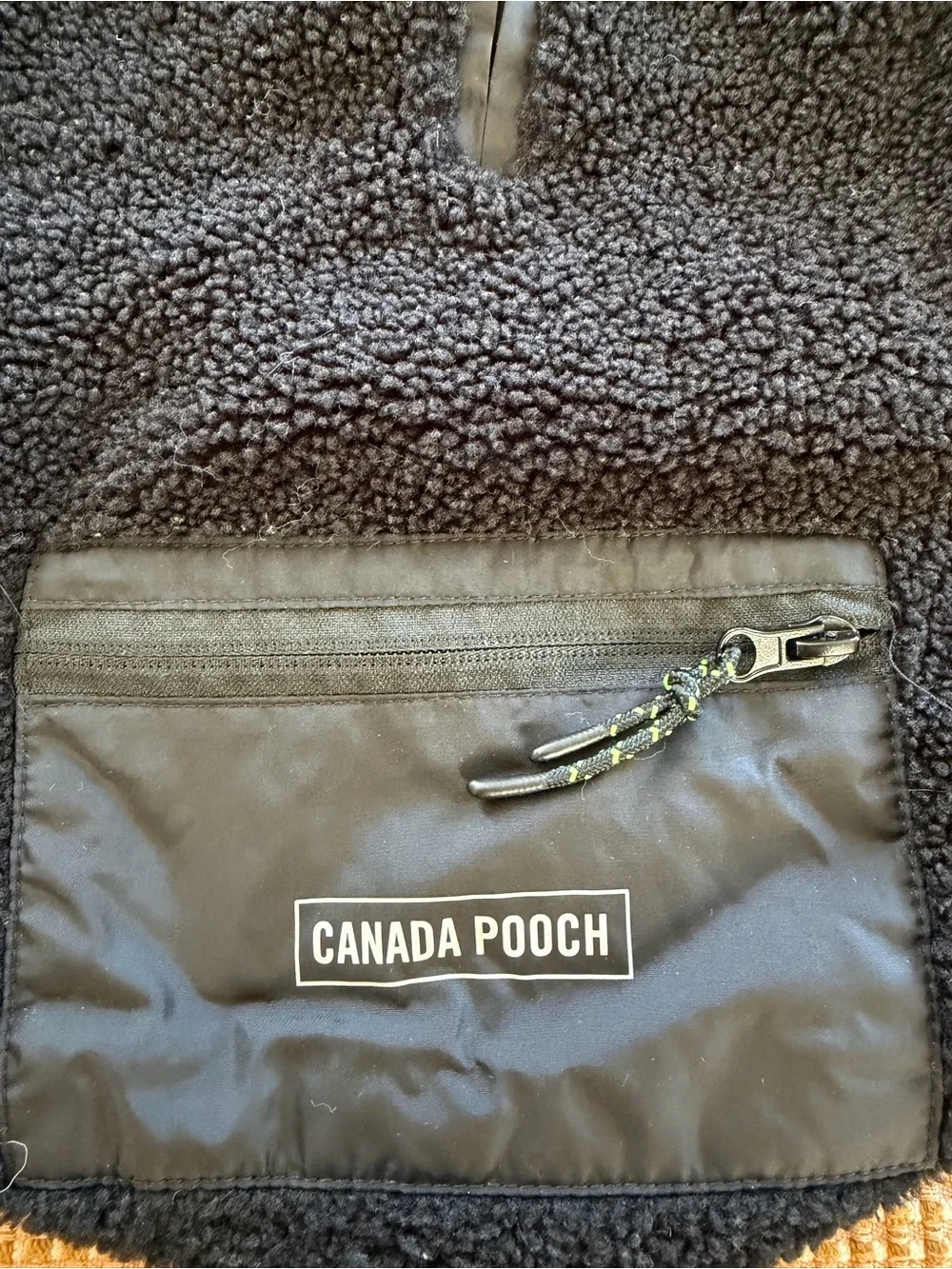 Canada Pooch Black & Gray Sherpa Hoodie for Dogs